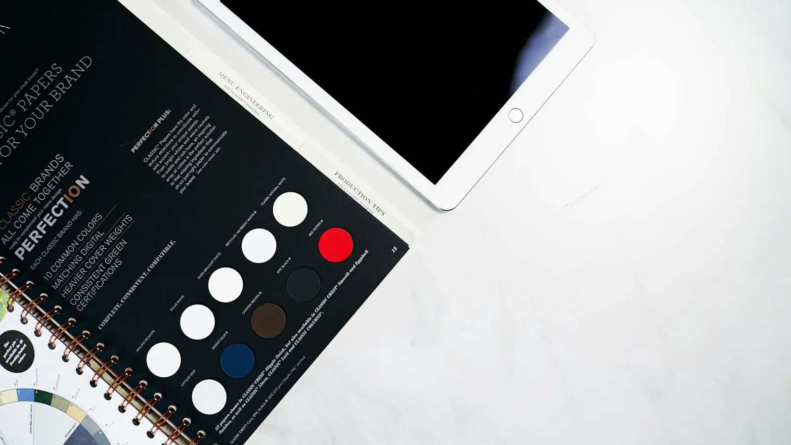 Options set out for comparison, illustrating weighing treatments against each other.