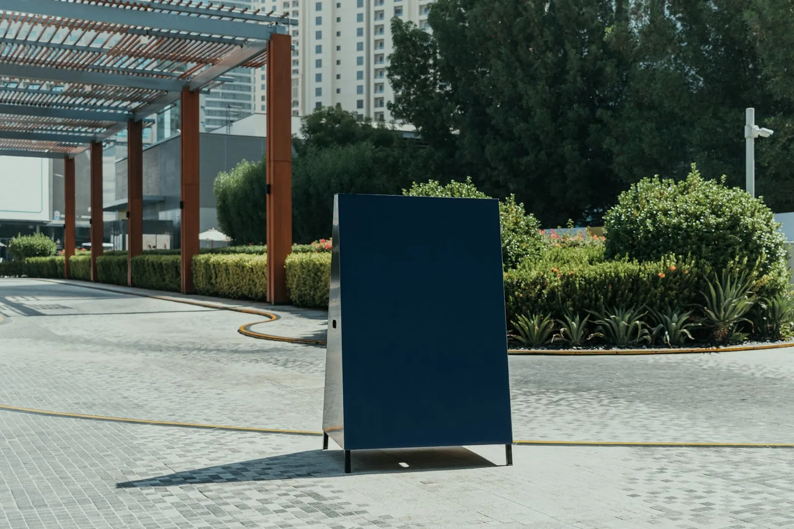 A blank billboard, illustrating marketing categories that describe no single treatment.