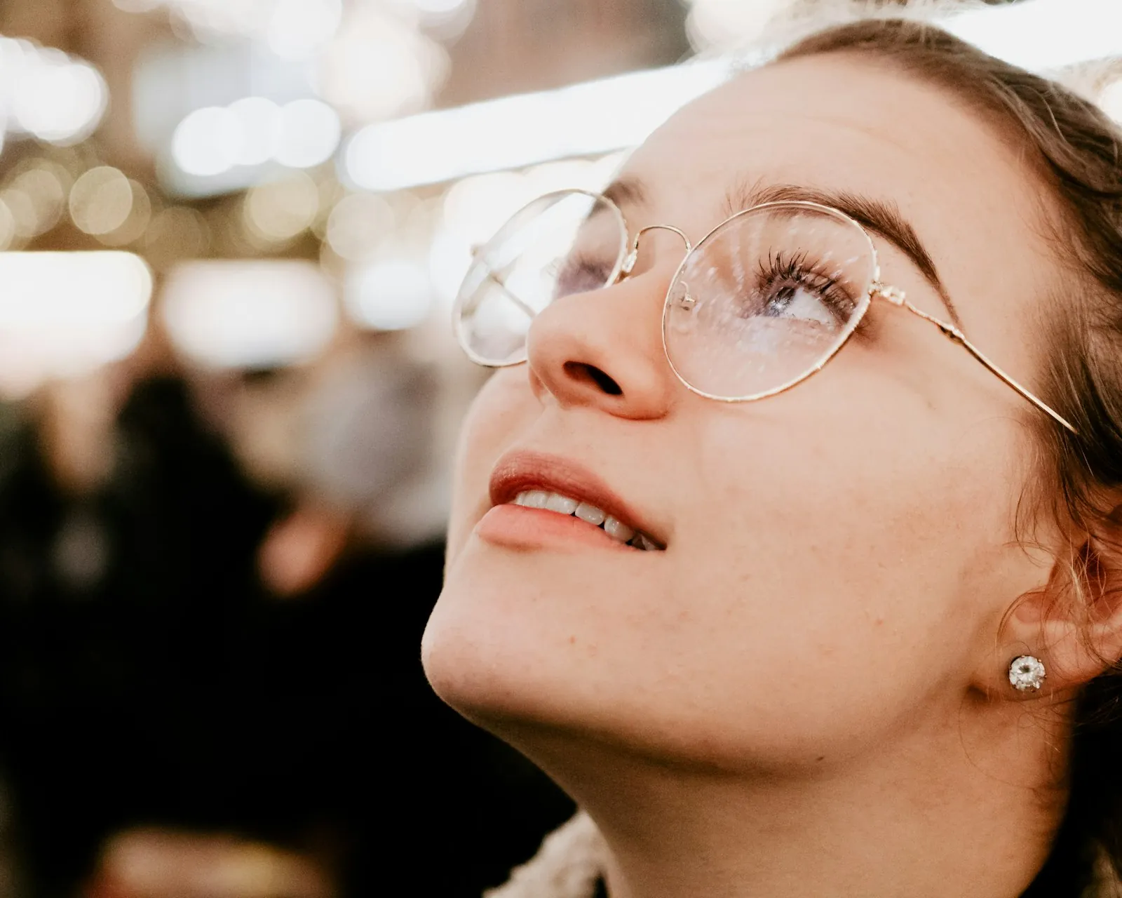 Glasses worn on the face, illustrating options that involve no treatment at all.