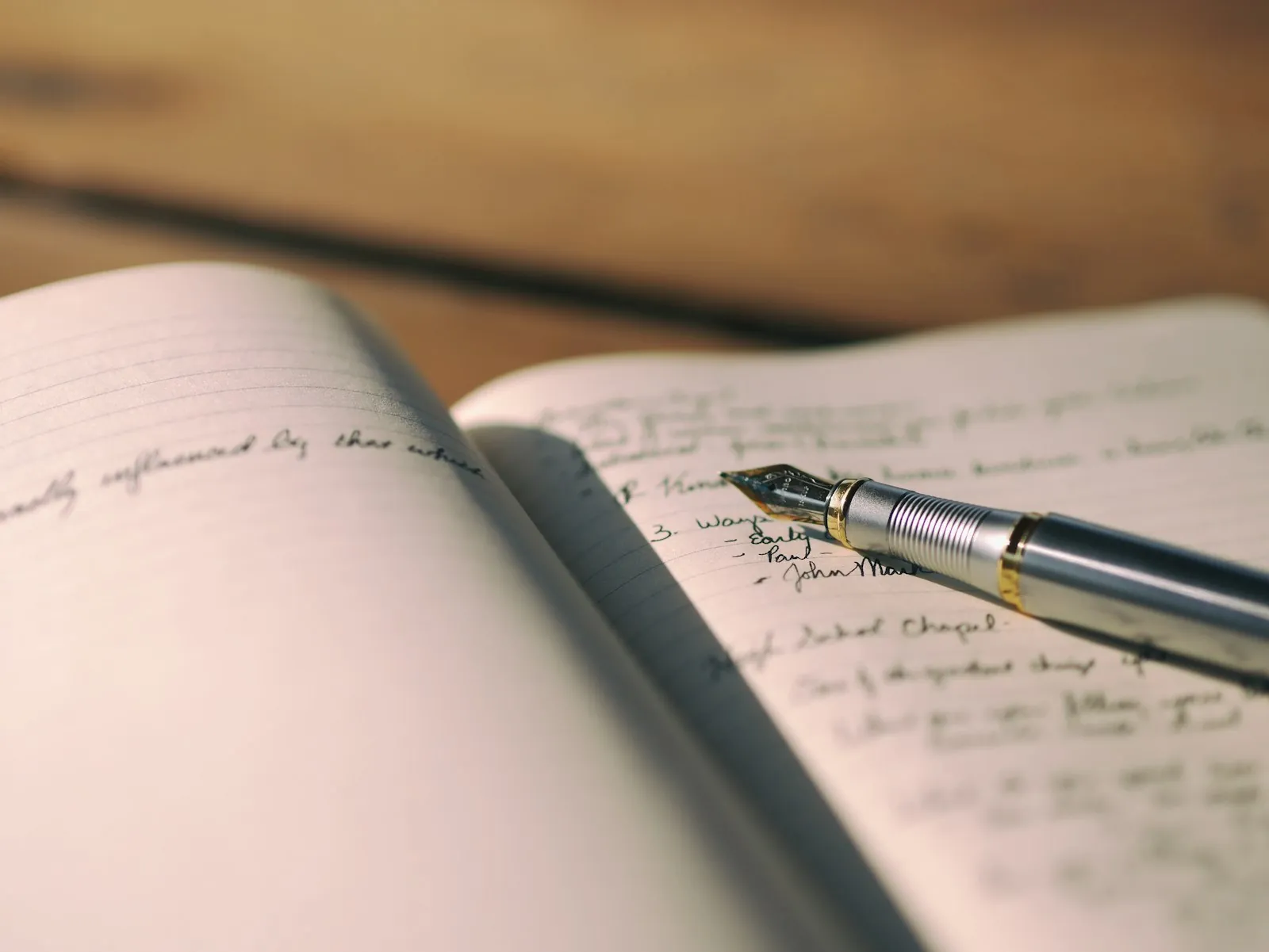 An open diary, illustrating changes that may appear years after surgery.