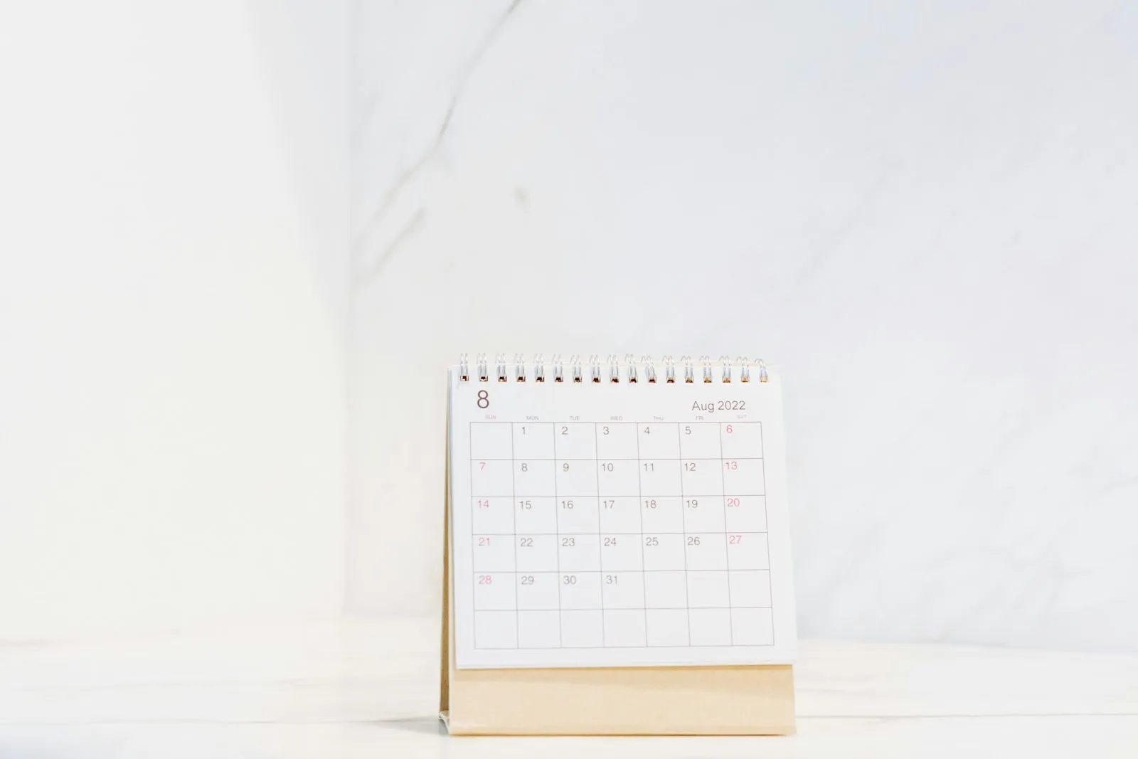 A calendar, illustrating timing around pregnancy, breastfeeding and weight change.