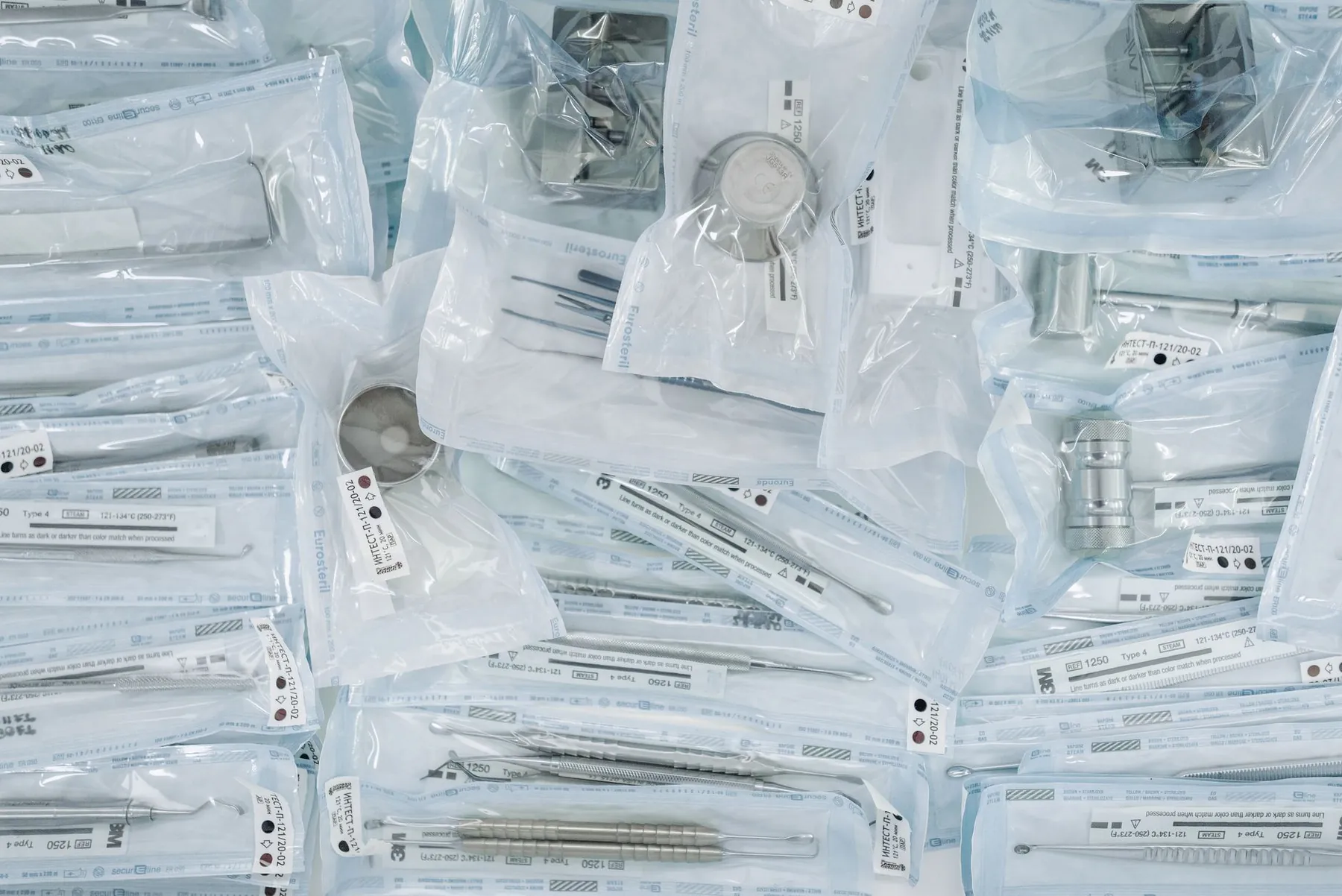 Sealed sterile packaging, illustrating that an implant is a manufactured medical device.