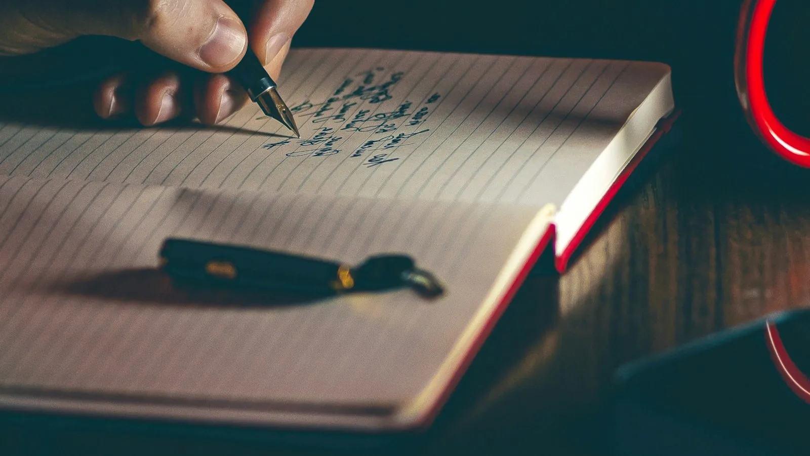 Questions written in a notebook, illustrating what to take to the appointment.
