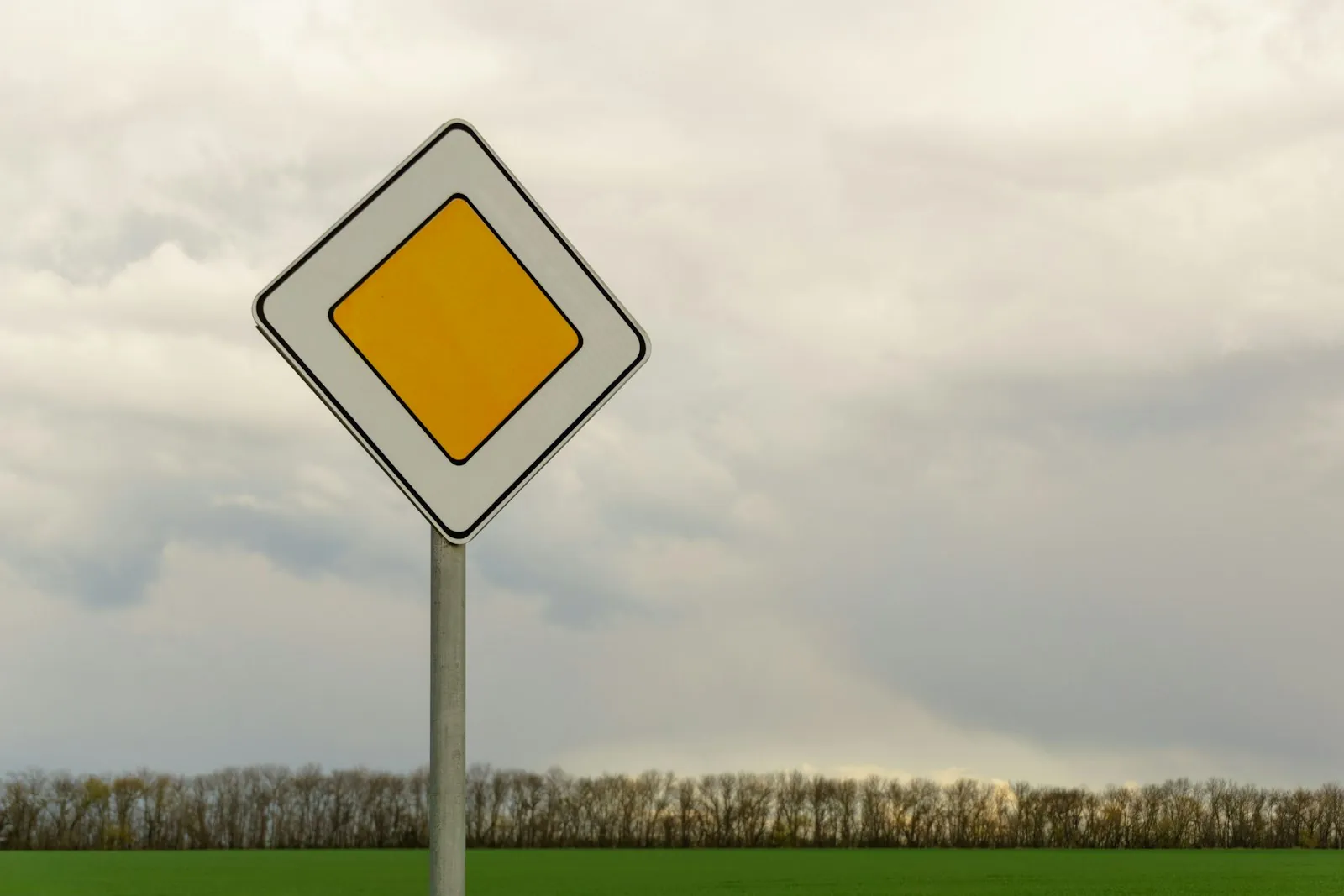 A single warning sign, illustrating the patterns worth noticing in a sales process.
