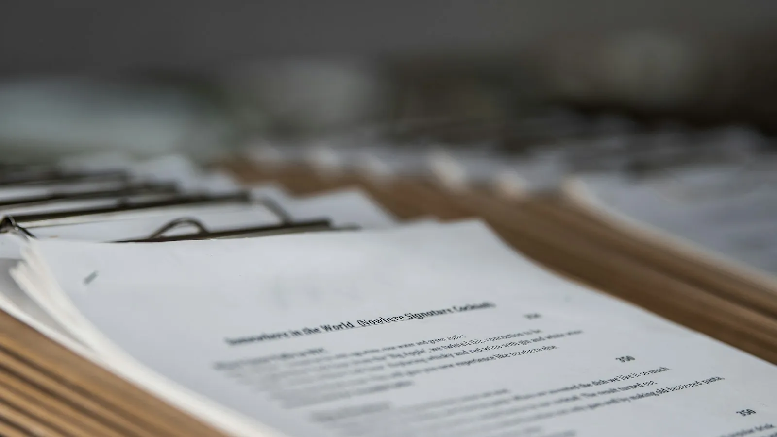 An official document on a desk, illustrating verifying registration.