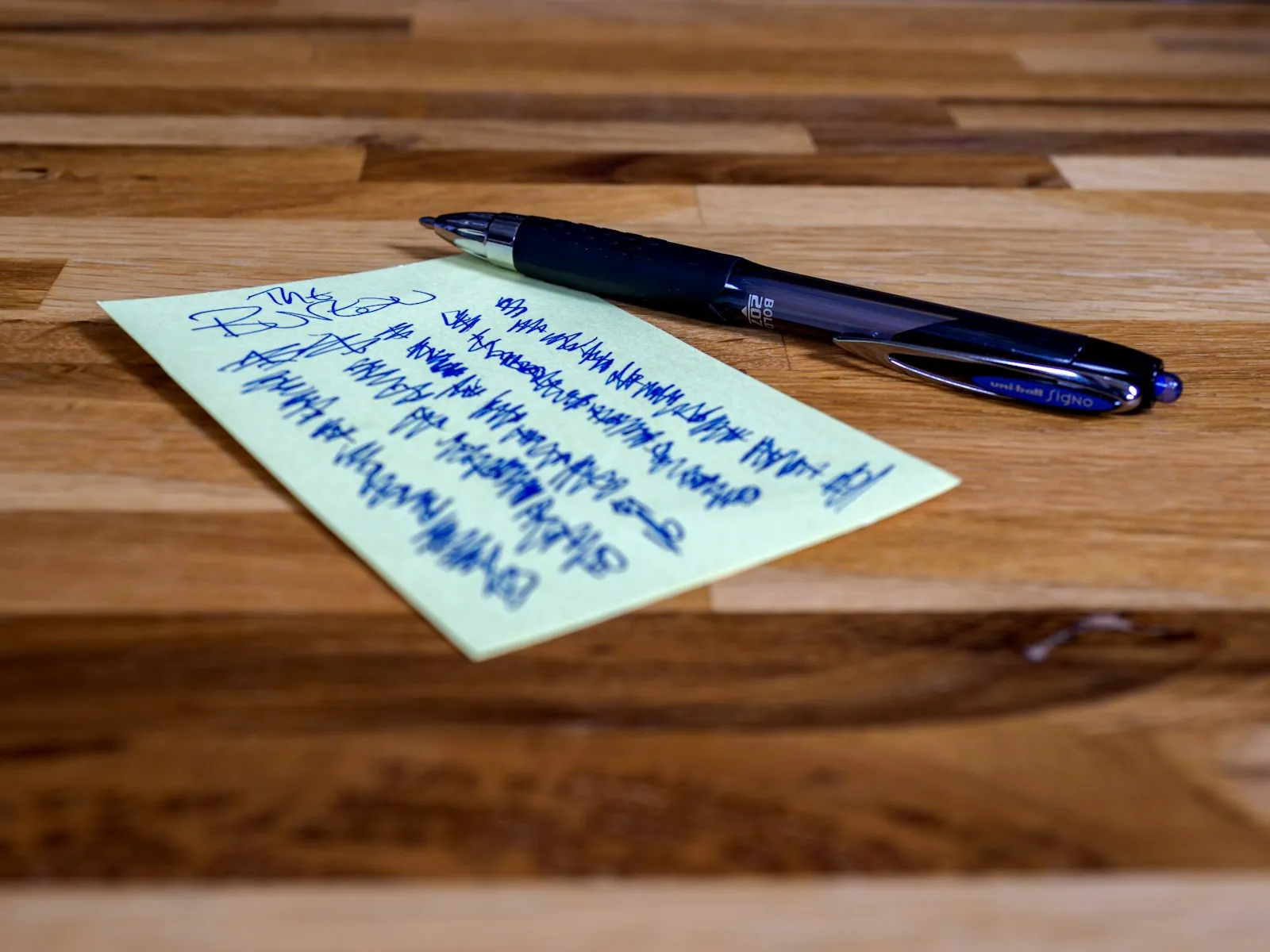 A written list of questions, illustrating preparing for a consultation.