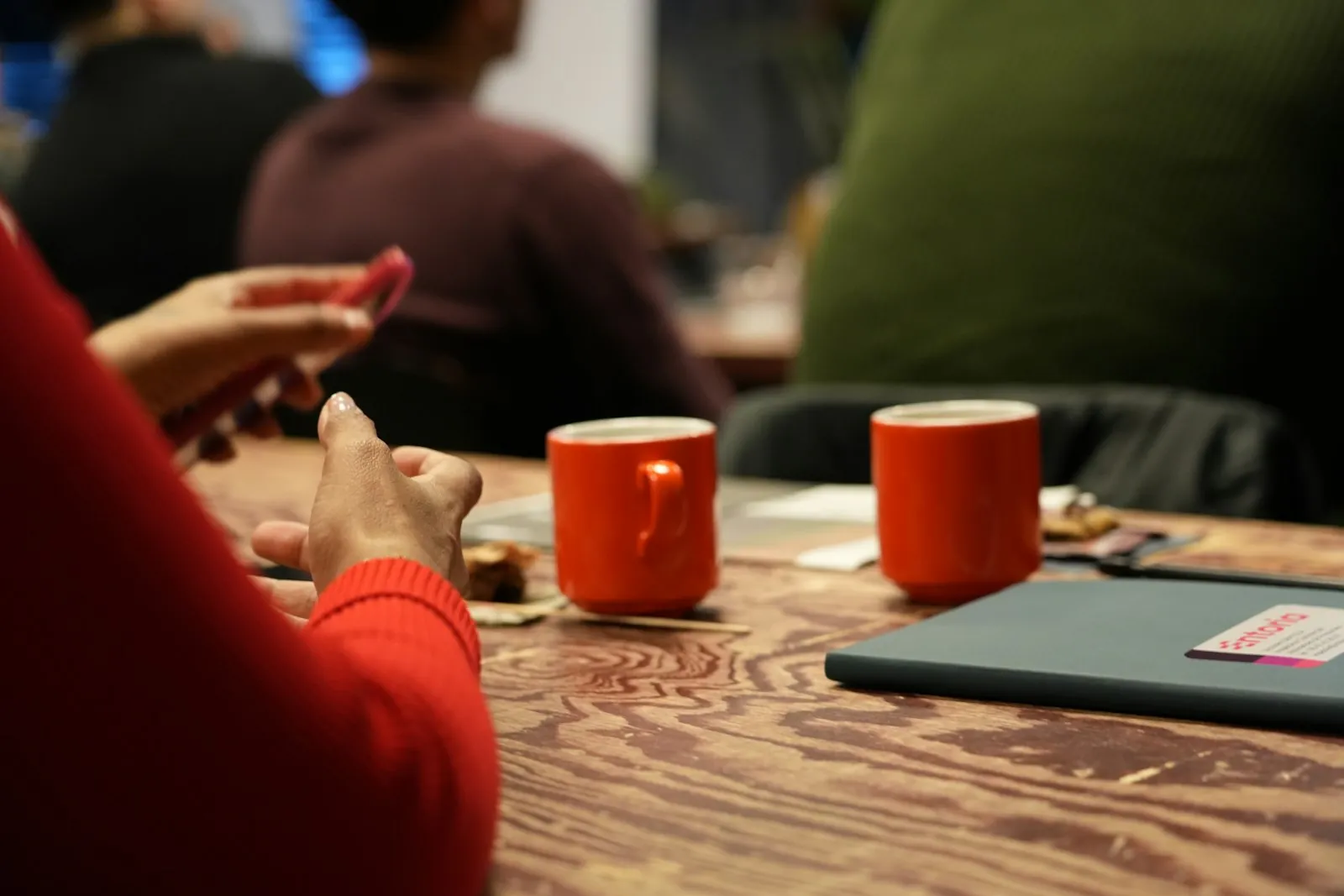 Two cups on a table, illustrating a considered conversation about a result.