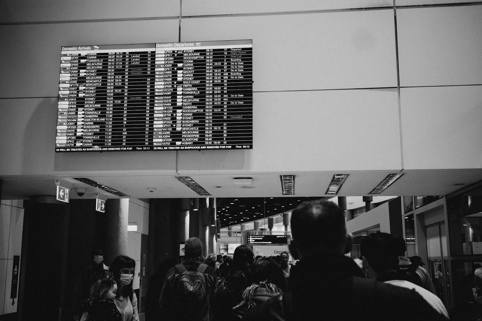 An airport terminal, illustrating planning the journey home after surgery.