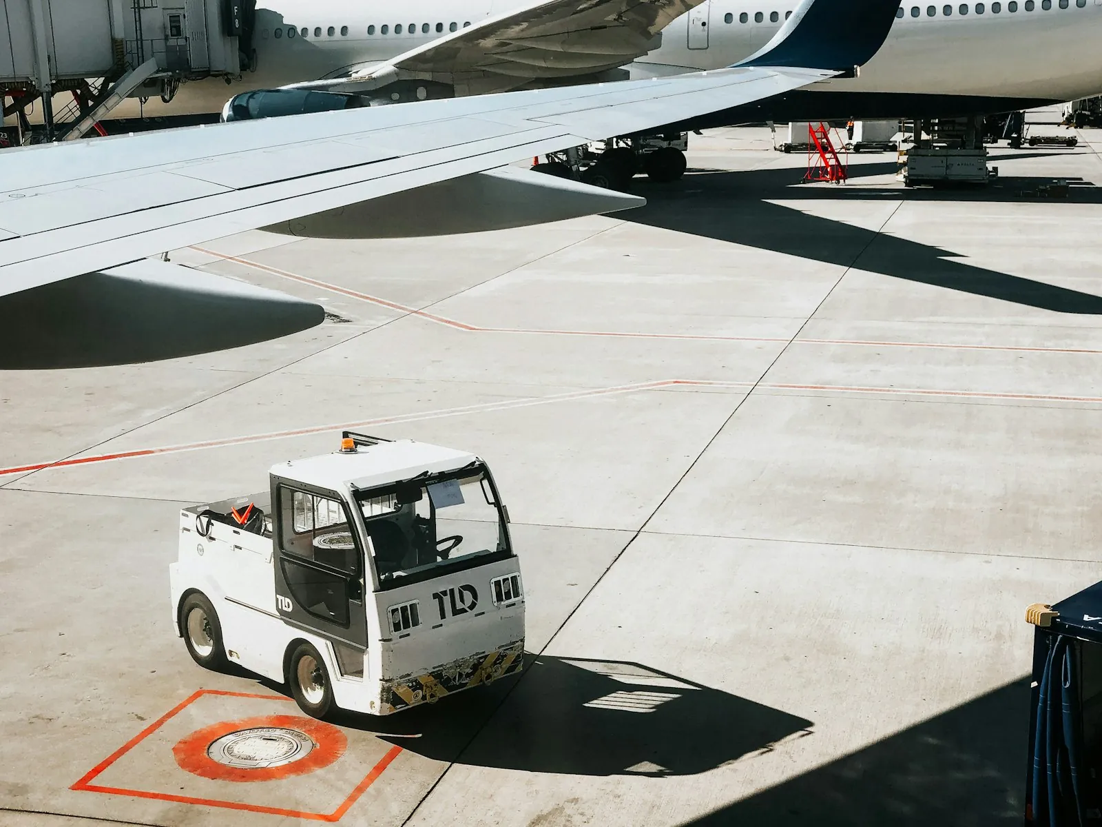 Boarding a domestic flight, illustrating the connection a northern clinic adds.