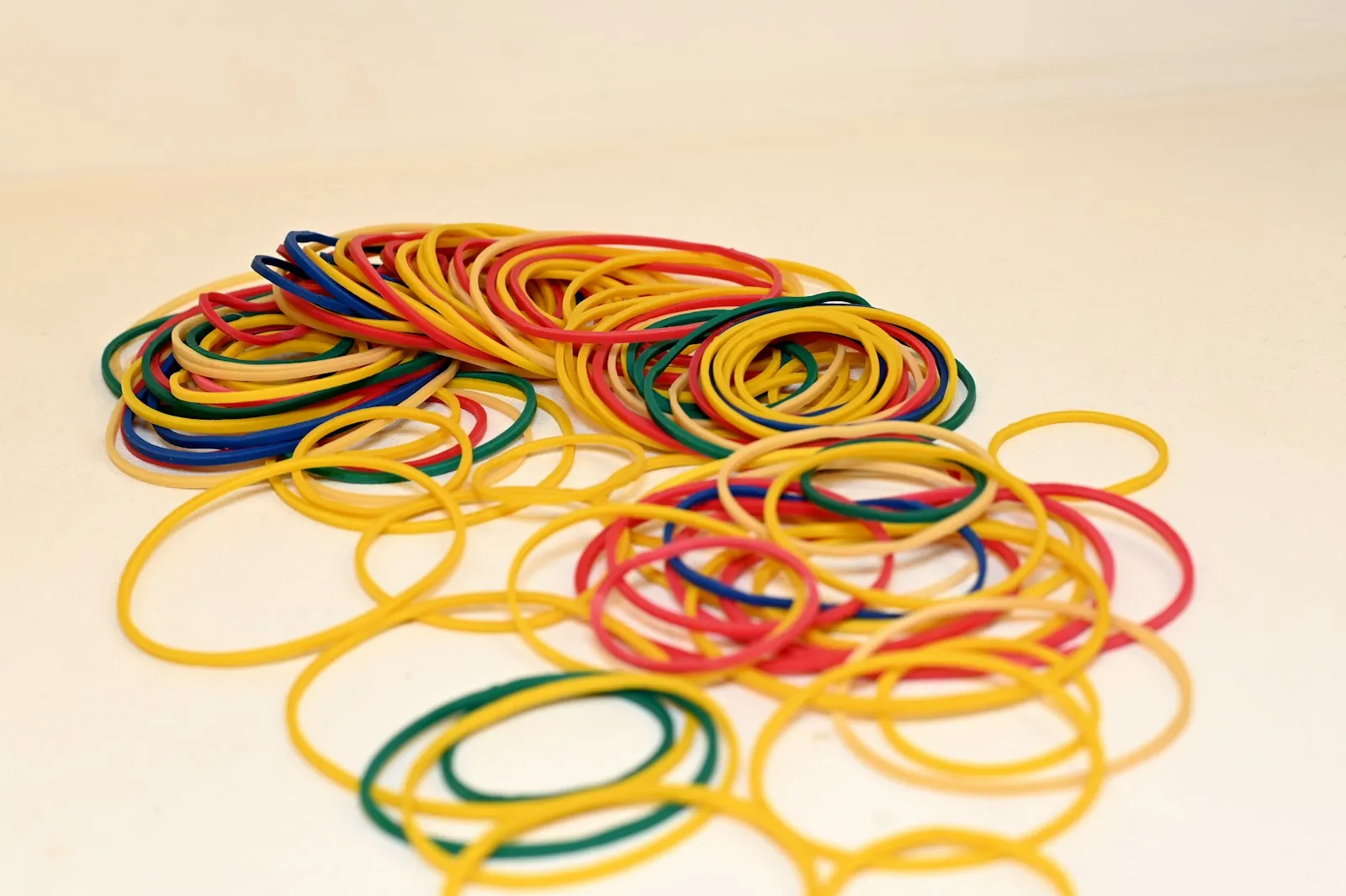 A stretched elastic band, illustrating skin elasticity as the deciding factor.
