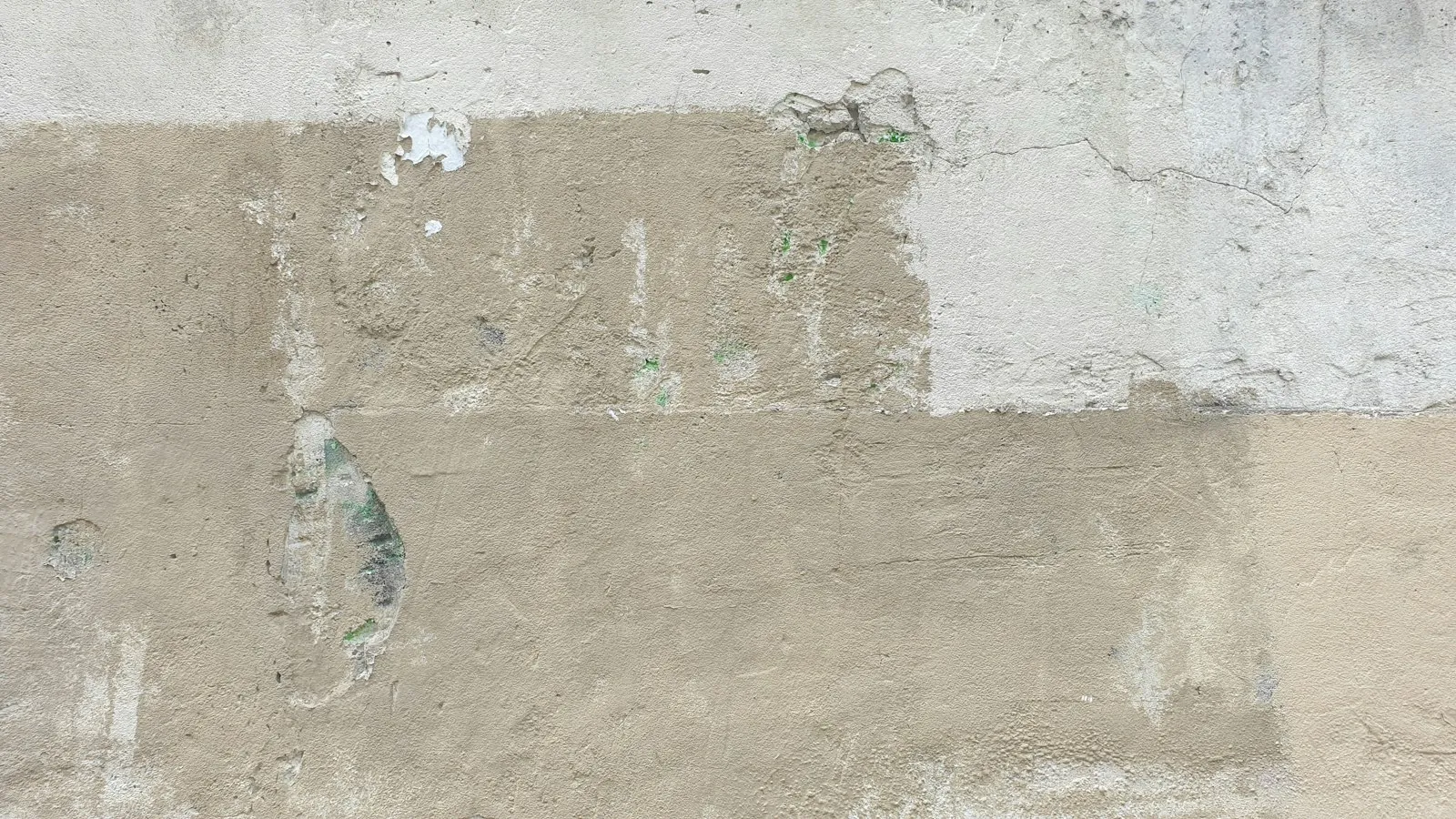 A surface being smoothed, illustrating correcting an uneven contour.