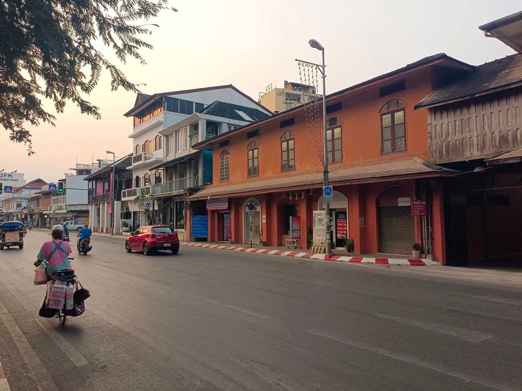 A quiet lane in Chiang Mai, illustrating the northern location.