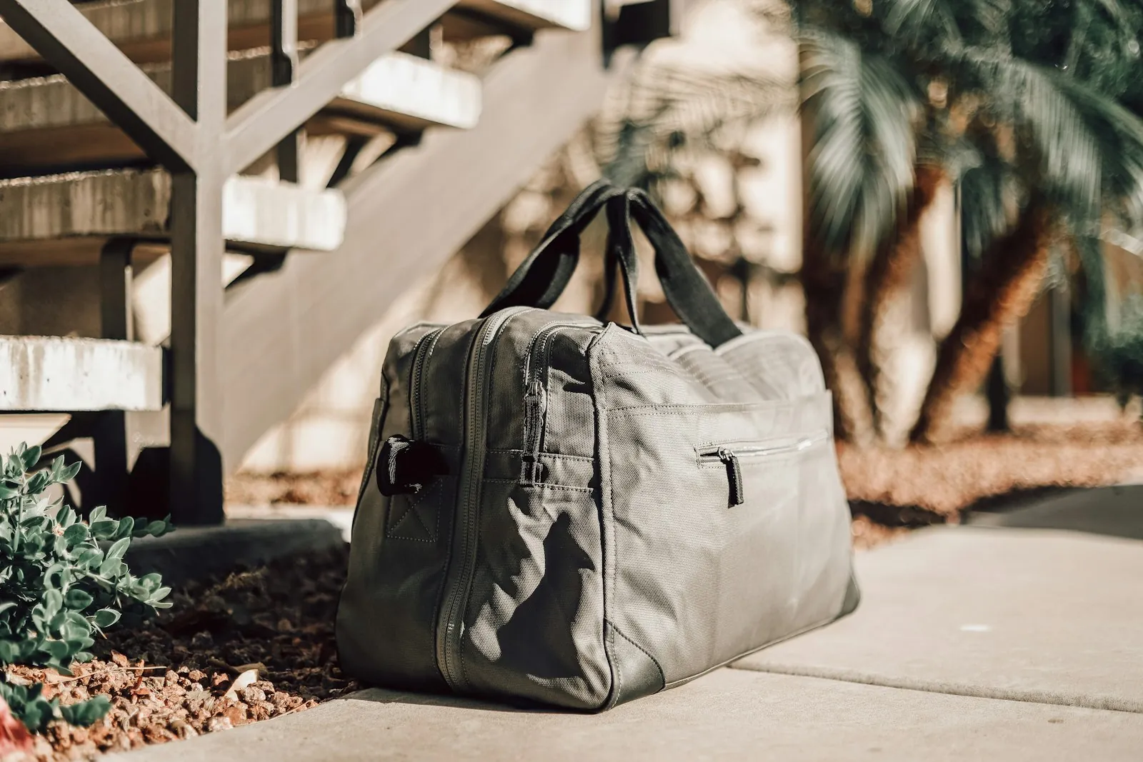 A packed overnight bag, illustrating preparing for a short hospital stay.