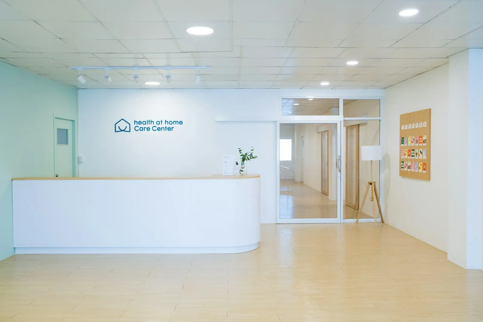 An empty clinic reception, illustrating the appointments that precede surgery.
