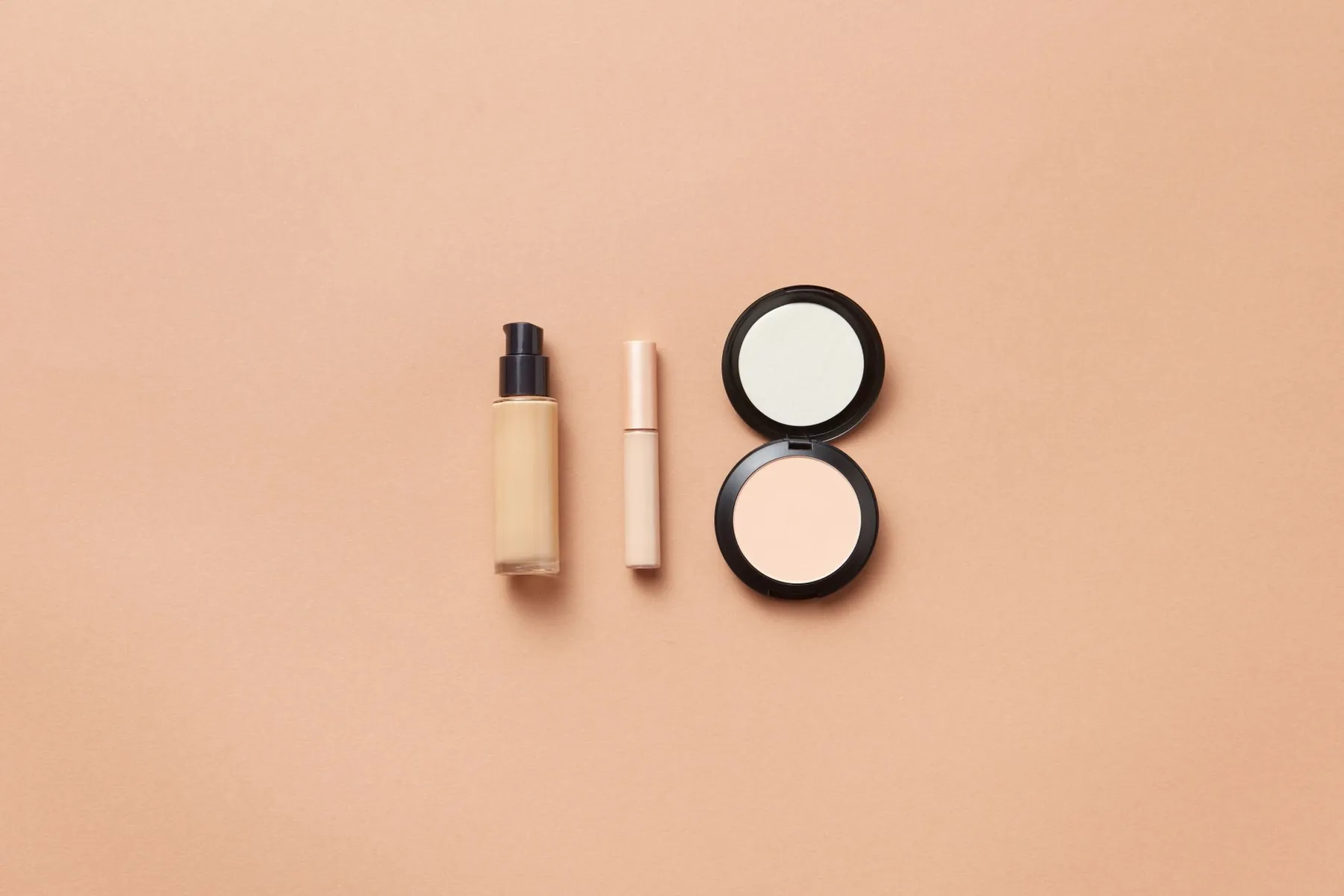 Concealer on a dressing table, illustrating planning for visible bruising.