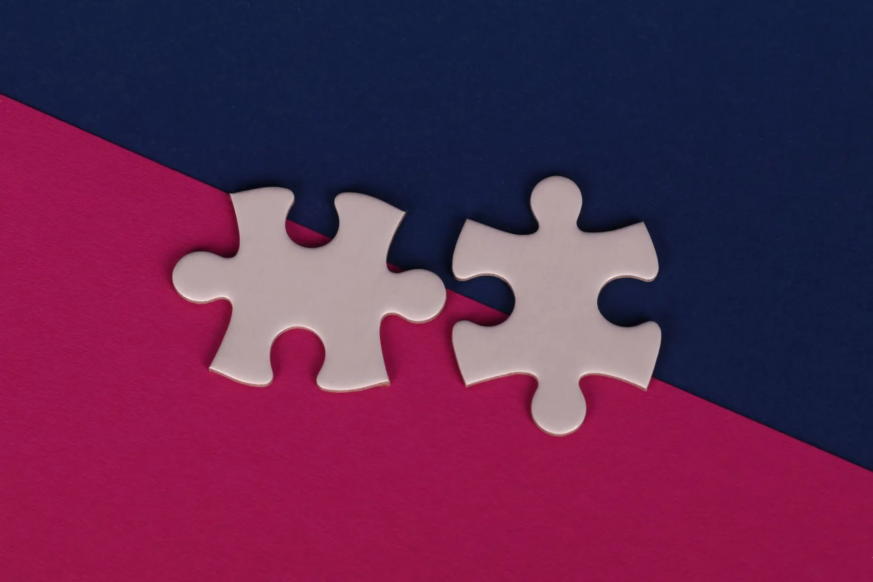 Two pieces fitting together, illustrating matching the operation to the problem.