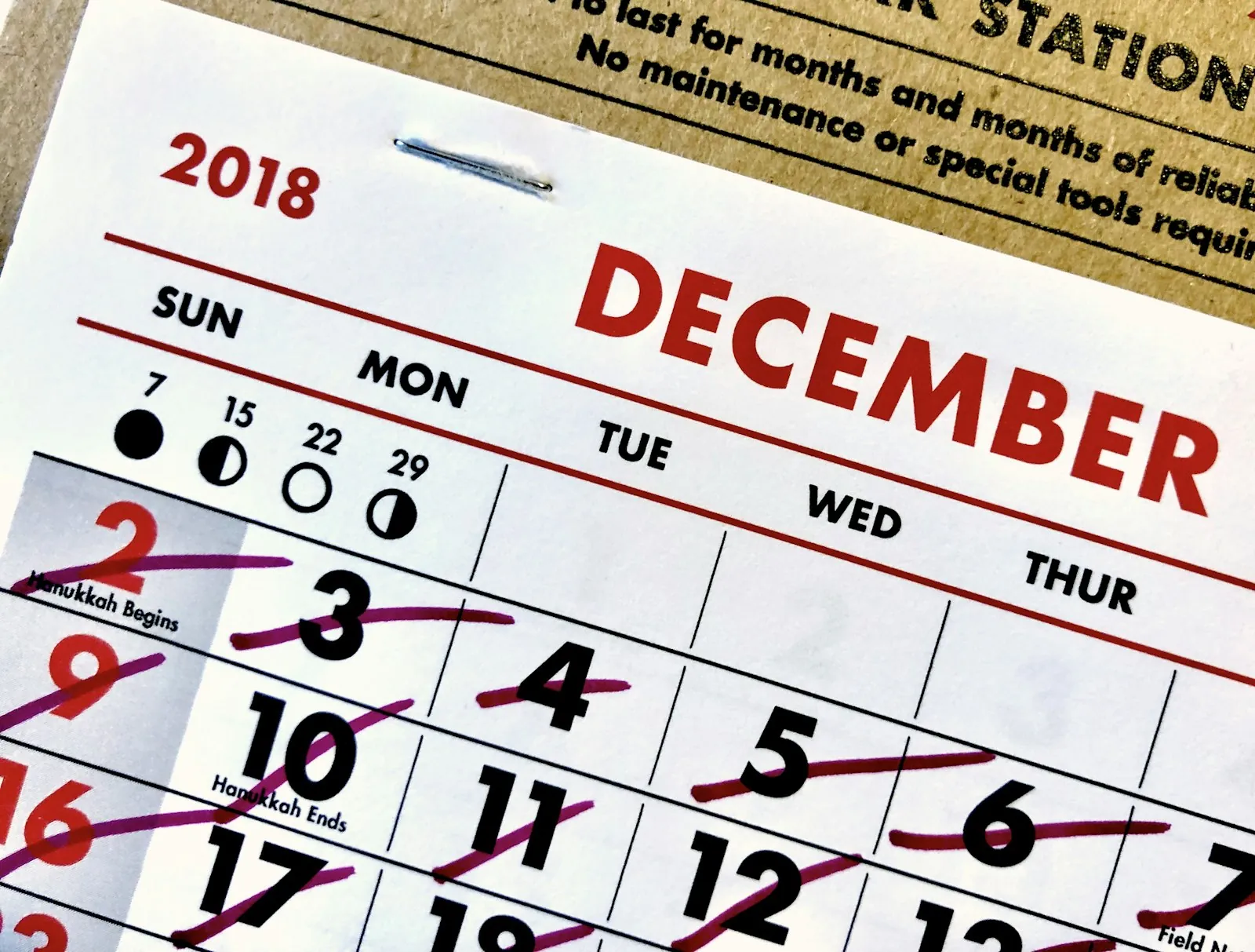 A year marked out on a planner, illustrating the wait before revision is assessed.